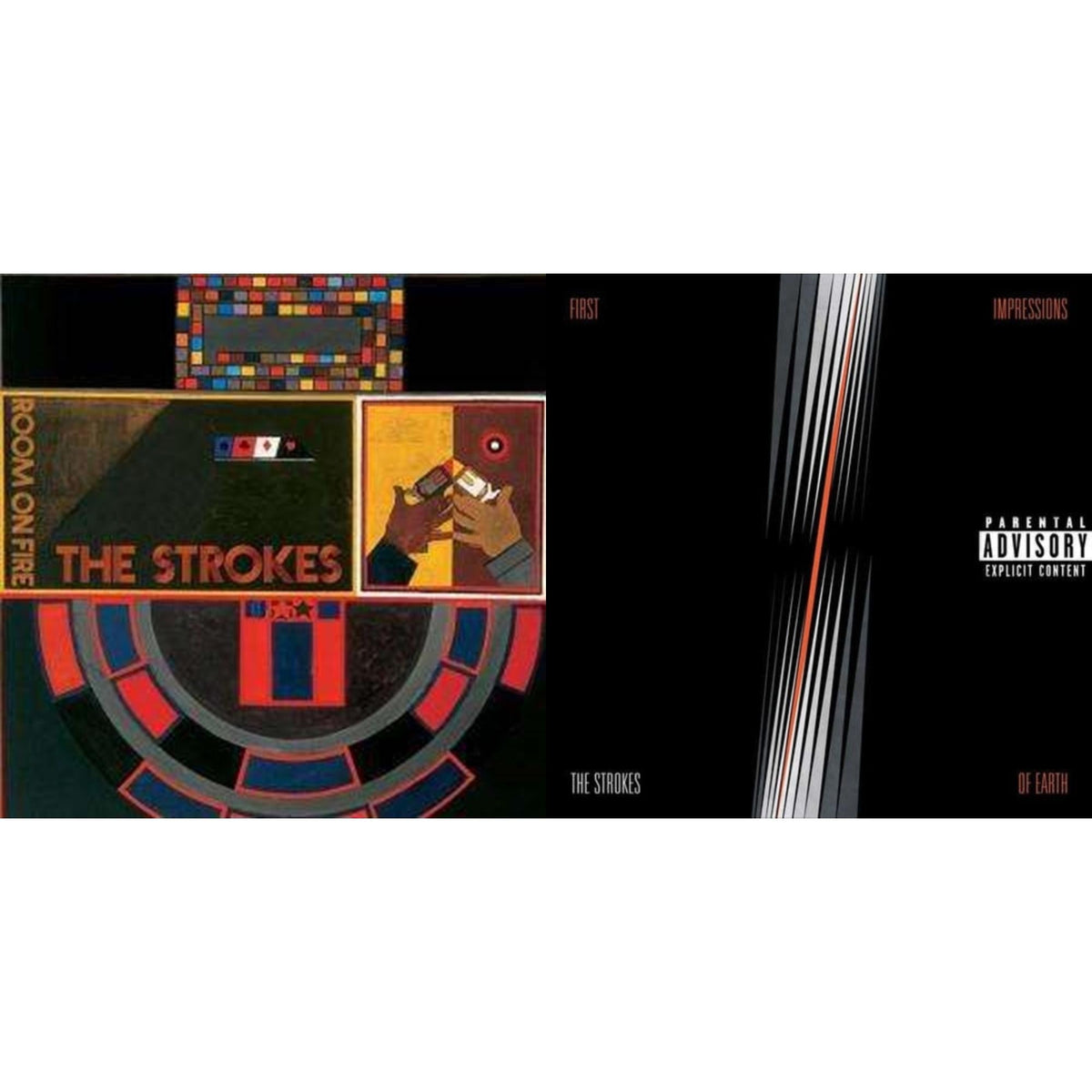 Strokes - Room On Fire & First Impressions Of Earth - LP Vinyl Bundle
