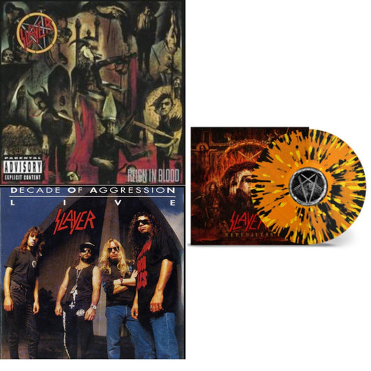 This is a 3 LP Vinyl SKU bundle.
1.This LP Vinyl is brand new.Format: LP VinylMusic Style: ThrashThis item's title is: Live: Decade Of AggressionArtist: SlayerBarcode: 602537467815Release Date: 12/24/2013
2.This LP Vinyl is brand new.