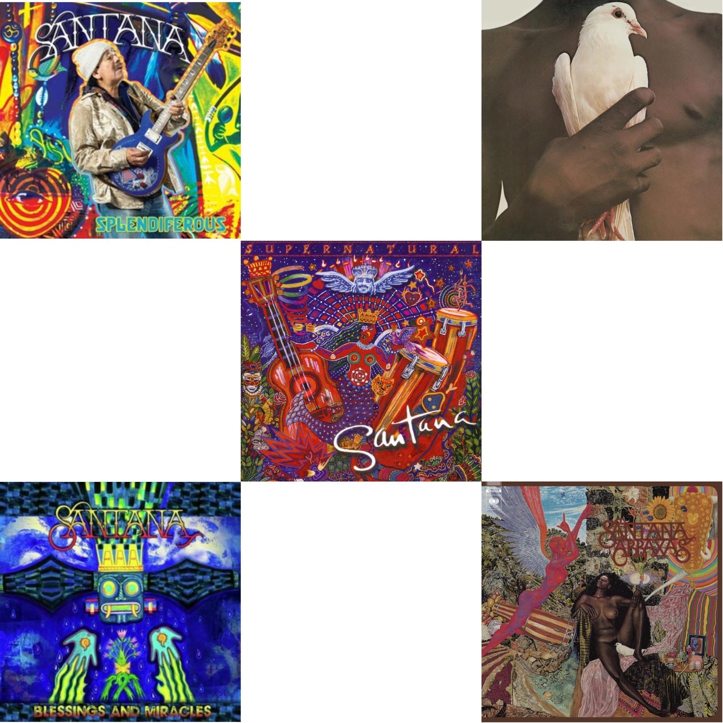Supernatural (2LP/150G) & Splendiferous (2LP/150G) & Blessings & Miracles & Abraxas & Greatest Hits (1974) (150G/Dl Card)