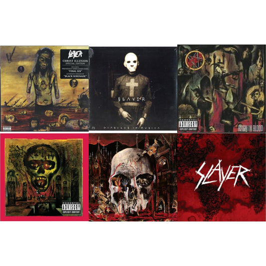 Christ Illusion & Diabolus In Musica & Reign In Blood & Seasons In Abyss & South Of Heaven & World Painted Blood