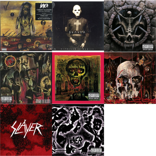 Christ Illusion & Diabolus In Musica & Divine Intervention & Reign In Blood & Seasons In Abyss & South Of Heaven & World Painted Blood & Undisputed Attitude