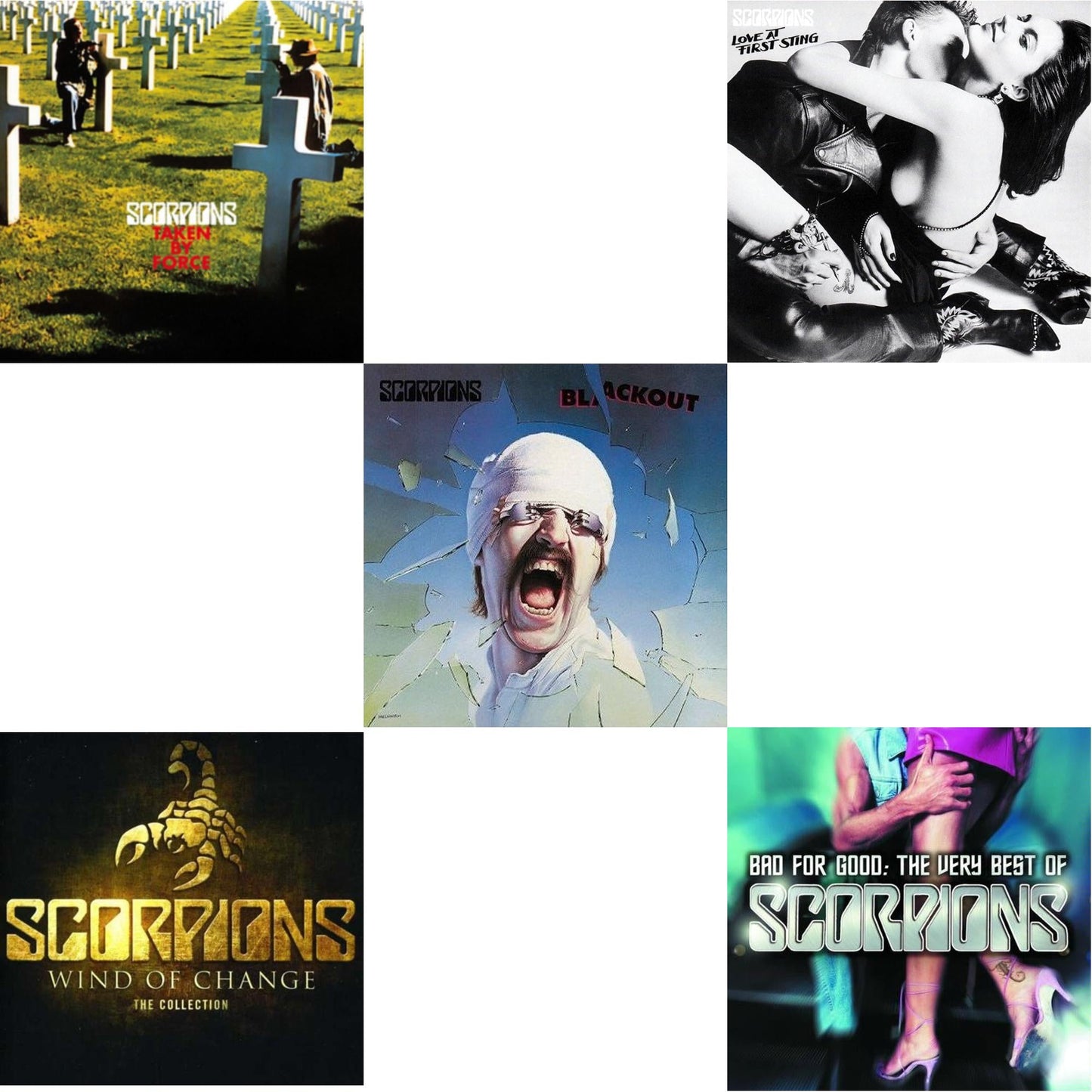 Taken By Force & Wind Of Change: Best Of & Blackout & Love At First Sting & Bad For Good: Very Best Of Scorpions
