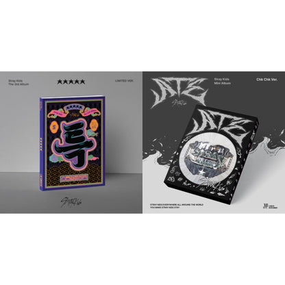 This is a 2 CD SKU bundle.
1.This CD is brand new.Format: CDThis item's title is: 5-Star (Limited Ver.)Artist: Stray KidsBarcode: 196922331695Release Date: 6/2/2023
2.This CD is brand new.Format: CDThis item's title is: Ate (Chk Chk Ver.