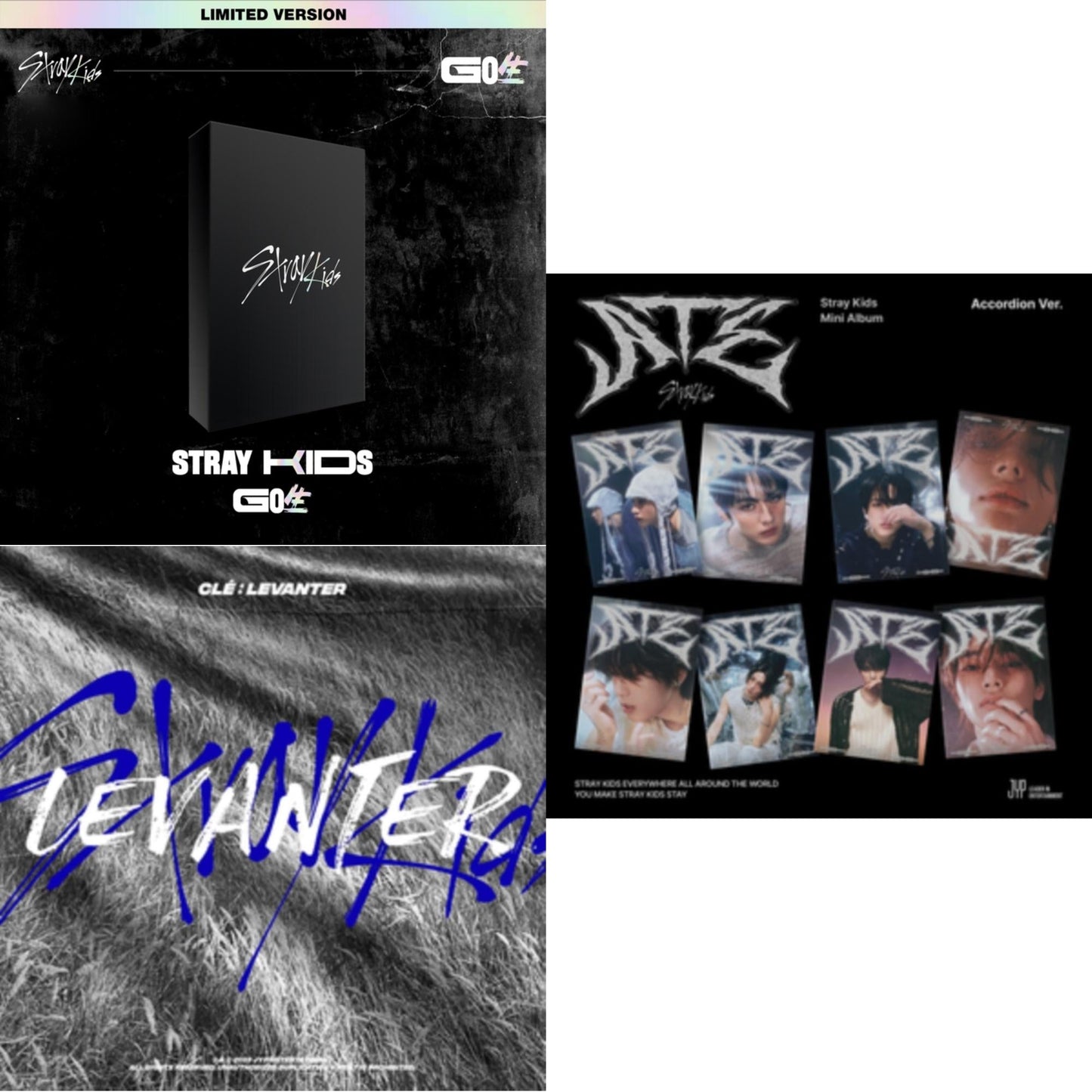 This is a 3 CD SKU bundle.
1.This CD is brand new.Format: CDMusic Style: Indie RockThis item's title is: Go: Volume 1 (Normal Edition)Artist: Stray KidsLabel: JYP ENTBarcode: 8809440339761Release Date: 6/18/2020
2.This CD is brand new.