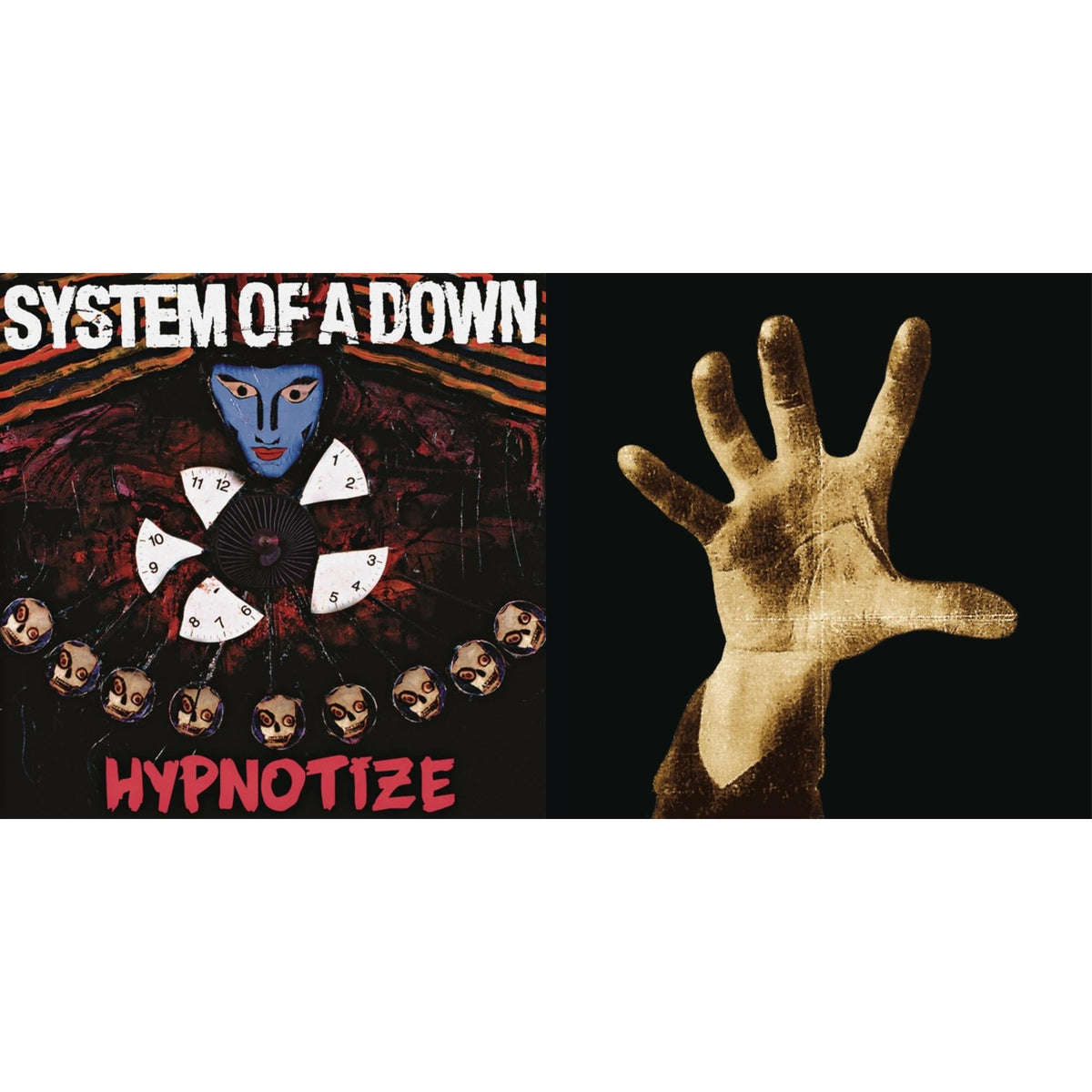 This is a 2 LP Vinyl SKU bundle.
1.This LP Vinyl is brand new.Format: LP VinylMusic Style: Heavy MetalThis item's title is: Hypnotize (140G)Artist: System Of A DownLabel: LEGACY/ COLUMBIA/ AMERICANBarcode: 190758656014Release Date: 10/12/2018
2.This LP Vinyl is brand new.