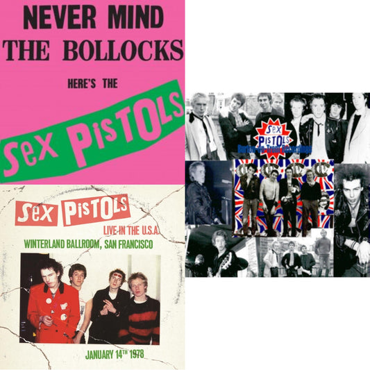 Never Mind The Bollocks: Here's The Sex Pistols & Live In The U.S.A. 1978 - Winterland Ballroom, San Francisco (Blue LP Vinyl) & Burton On Trend Recordings Live At The 76 Club