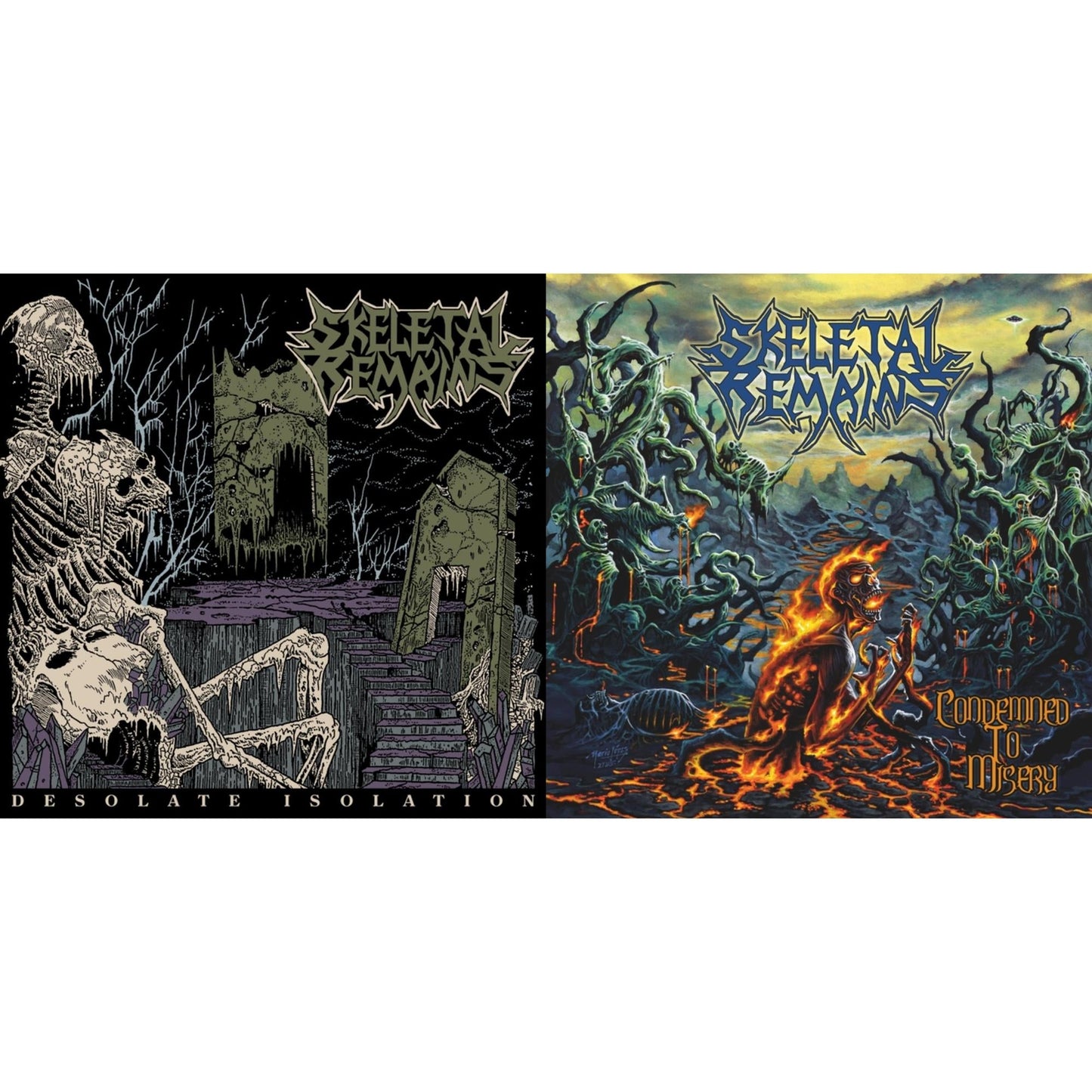 This is a 2 LP Vinyl SKU bundle.
1.This LP Vinyl is brand new.Format: LP VinylMusic Style: Death MetalThis item's title is: Condemned To Misery (180G/Reissue)Artist: Skeletal RemainsLabel: CENTURY MEDIABarcode: 194398659114Release Date: 8/27/2021
2.This LP Vinyl is brand new.