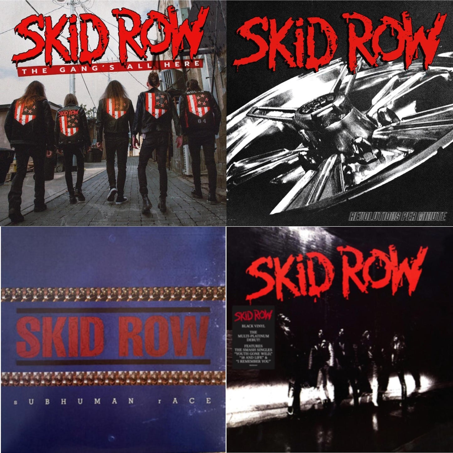 Gang's All Here (Limited/White LP Vinyl) & Revolutions Per Minute (180G) & Subhuman Race (2LP) & Skid Row