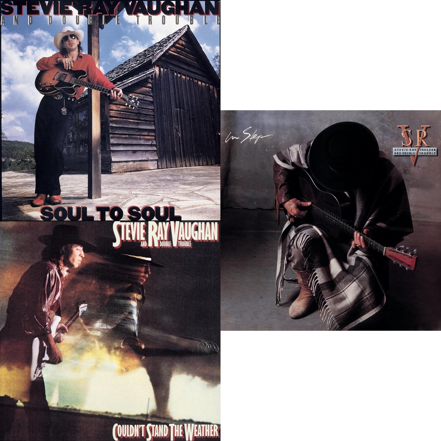 This is a 3 CD SKU bundle.
1.This CD is brand new.Format: CDMusic Style: Blues RockThis item's title is: Soul To SoulArtist: Stevie Ray & Double Trouble VaughanLabel: SONY SPECIAL MARKETINGBarcode: 886977161421Release Date: 6/15/2010
2.This CD is brand new.