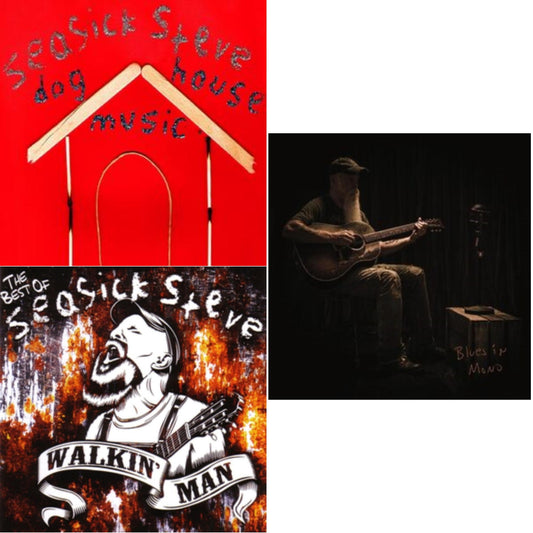 This is a 3 CD SKU bundle.
1.This CD is brand new.Format: CDMusic Style: Electric BluesThis item's title is: Dog House MusicArtist: Seasick SteveBarcode: 5060130500028Release Date: 11/27/2006
2.This CD is brand new.