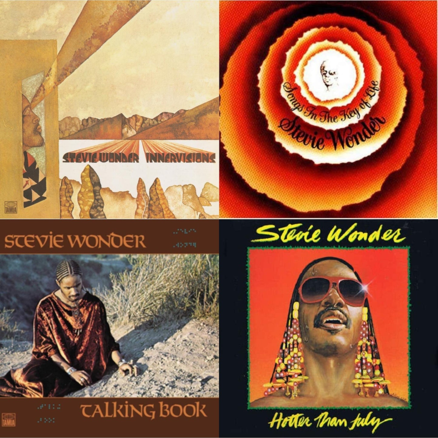 Innervisions & Songs In The Key Of Life & Talking Book & Hotter Than July