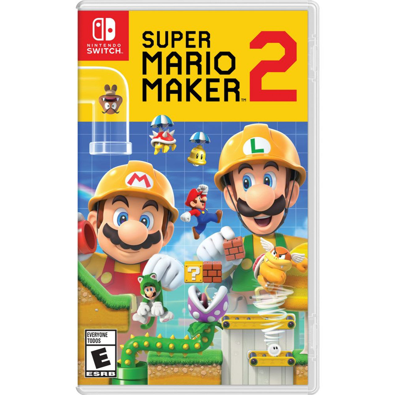 Product Image : This is brand new.<br>Mario fans of the world, unite! Now you can play, create, and share the side-scrolling Super Mario courses of your dreams in the Super Mario Maker 2 game, available exclusively on the Nintendo Switch system! Dive into the single-player Story Mode and play built-in courses to rebuild Princess Peach's castle. Make your own courses, alone or together. And with a Nintendo Switch Online membership, share your courses, access a near-endless supply made by others, enjoy online