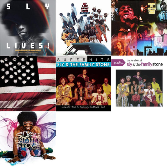 Sly Lives! (Aka The Burden Of Black Genius) (Ost) & Greatest Hits & Stand & There's A Riot Goin On & Super Hits & Playlist: Very Best Of Sly & Family Stone & Higher (Highlights)