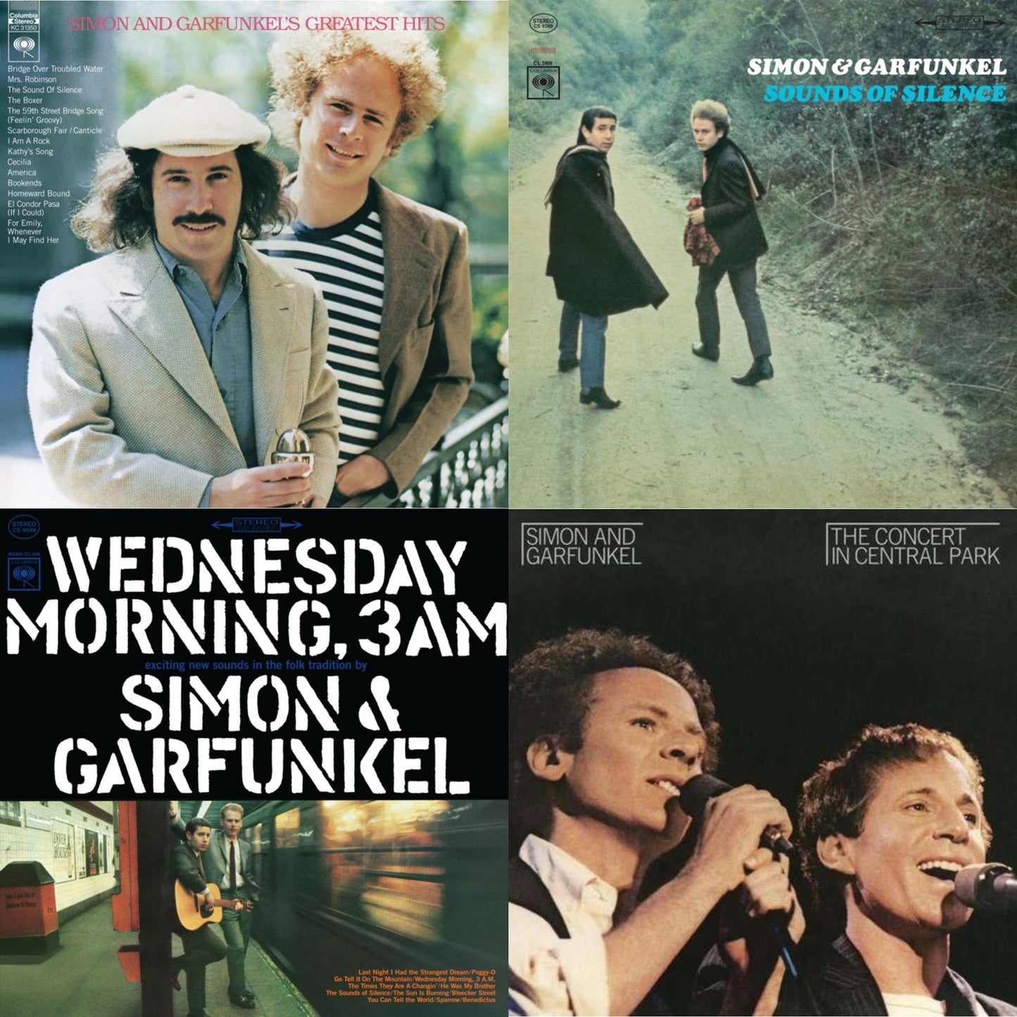 Greatest Hits  (140G/Dl Code) & Sounds Of Silence (180G LP Vinyl/ Dl Insert) & Wednesday Morning, 3 A.M. (180G LP Vinyl/ Dl Insert) & Concert In Central Park (2LP/180G/Dl Card/Gatefold)