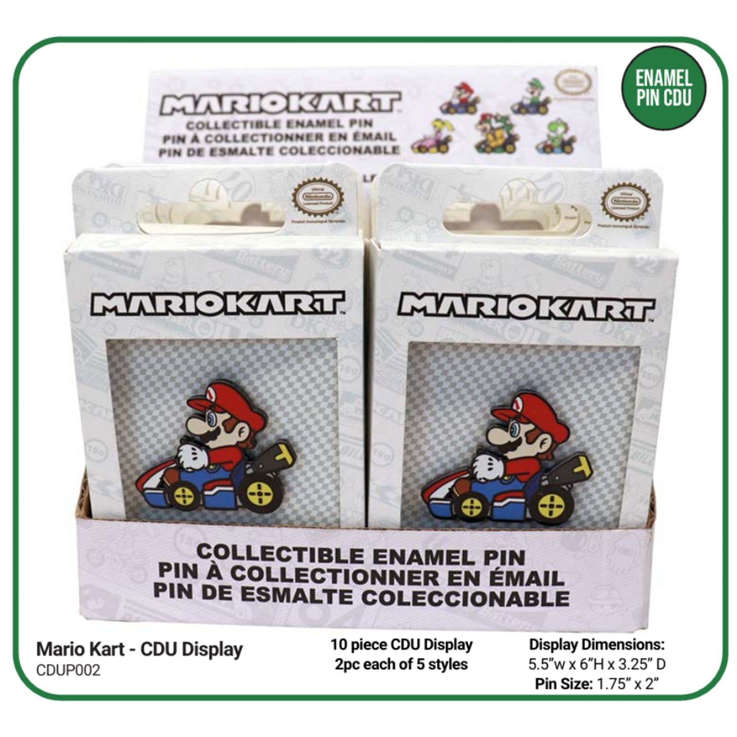 Enamel Pin CDU: Mario Kart - Display (10)
