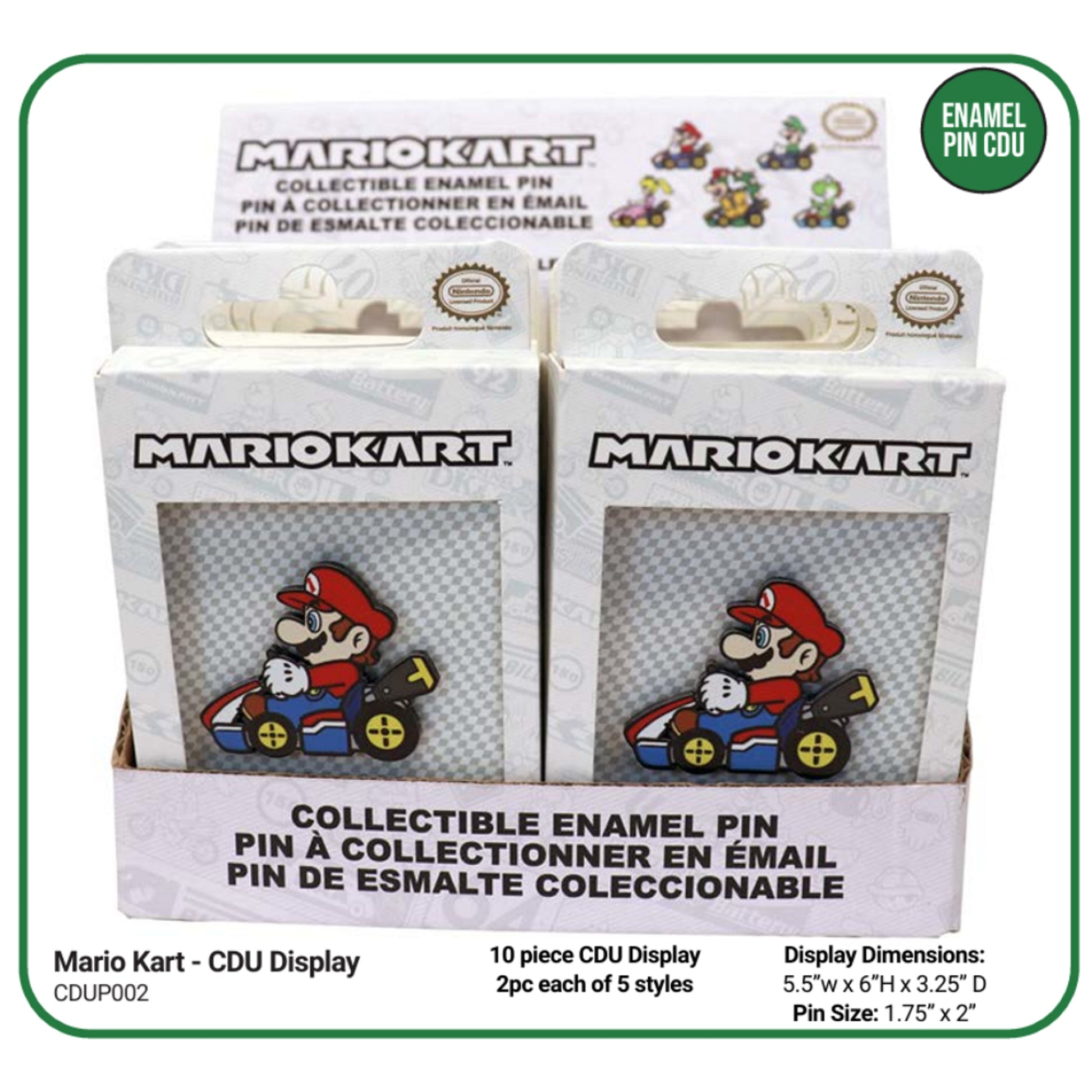 Enamel Pin CDU: Mario Kart - Display (10)
