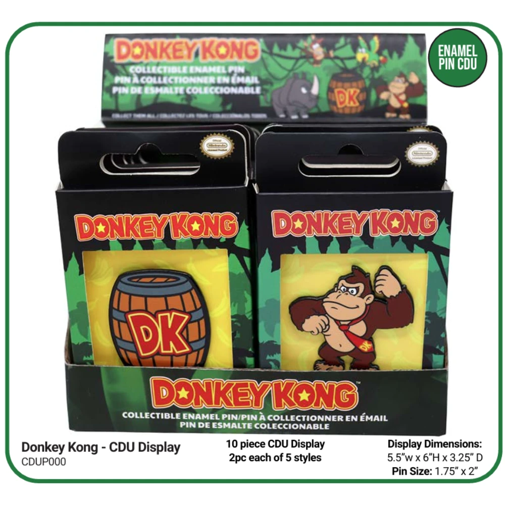 Enamel Pin CDU: Donkey Kong - Display (10) 