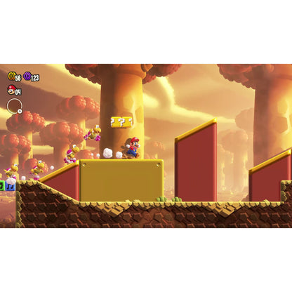 This is brand new.Find wonder in the next evolution of Mario fun
 
 Classic Mario side-scrolling gameplay is turned on its head with the addition of Wonder Flowers.