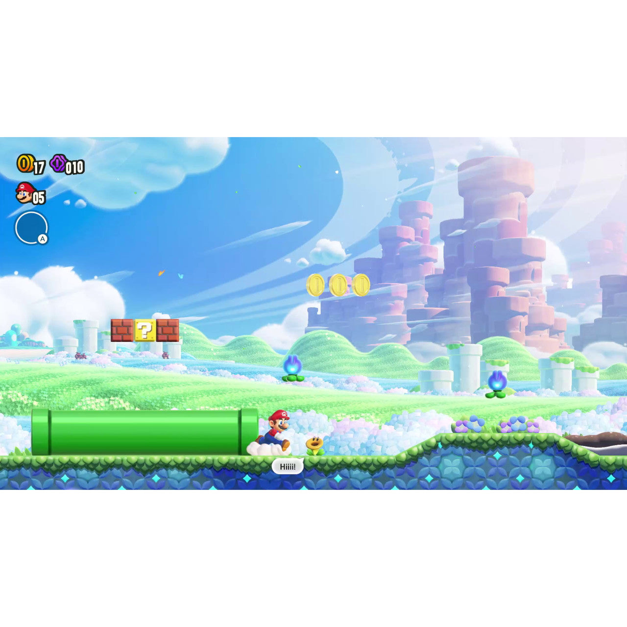 This is brand new.Find wonder in the next evolution of Mario fun
 
 Classic Mario side-scrolling gameplay is turned on its head with the addition of Wonder Flowers.