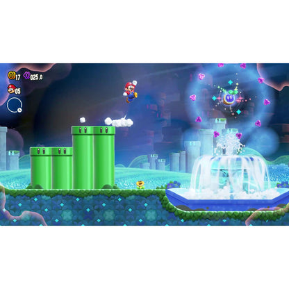 This is brand new.Find wonder in the next evolution of Mario fun
 
 Classic Mario side-scrolling gameplay is turned on its head with the addition of Wonder Flowers.