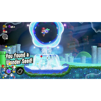 This is brand new.Find wonder in the next evolution of Mario fun
 
 Classic Mario side-scrolling gameplay is turned on its head with the addition of Wonder Flowers.