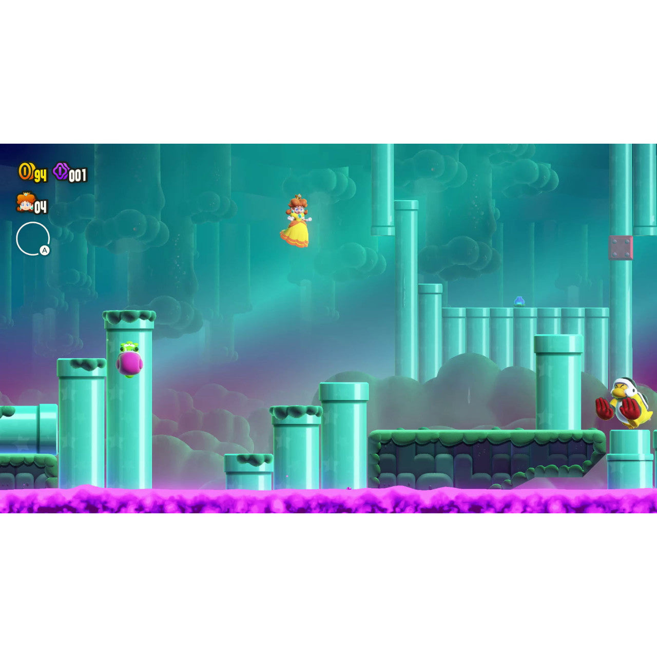 This is brand new.Find wonder in the next evolution of Mario fun
 
 Classic Mario side-scrolling gameplay is turned on its head with the addition of Wonder Flowers.