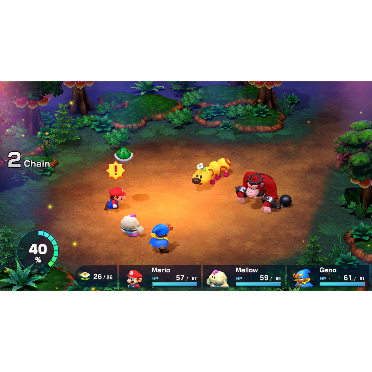 This is brand new.Mario, Bowser, and Peach partner up to repair the wish-granting Star Road in this approachable role-playing adventure
 
 Team up with an oddball group of heroes to save Star Road and stop the troublemaking Smithy Gang.