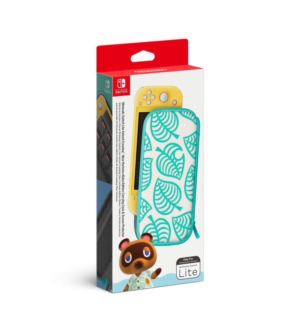 Nintendo - Switch Lite Carrying Case + Screen Protector Animal Crossing: New Horizons Aloha Edition
