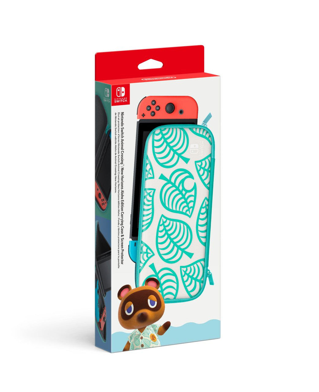 Nintendo - Switch Carrying Case + Screen Protector Animal Crossing: New Horizons Aloha Edition