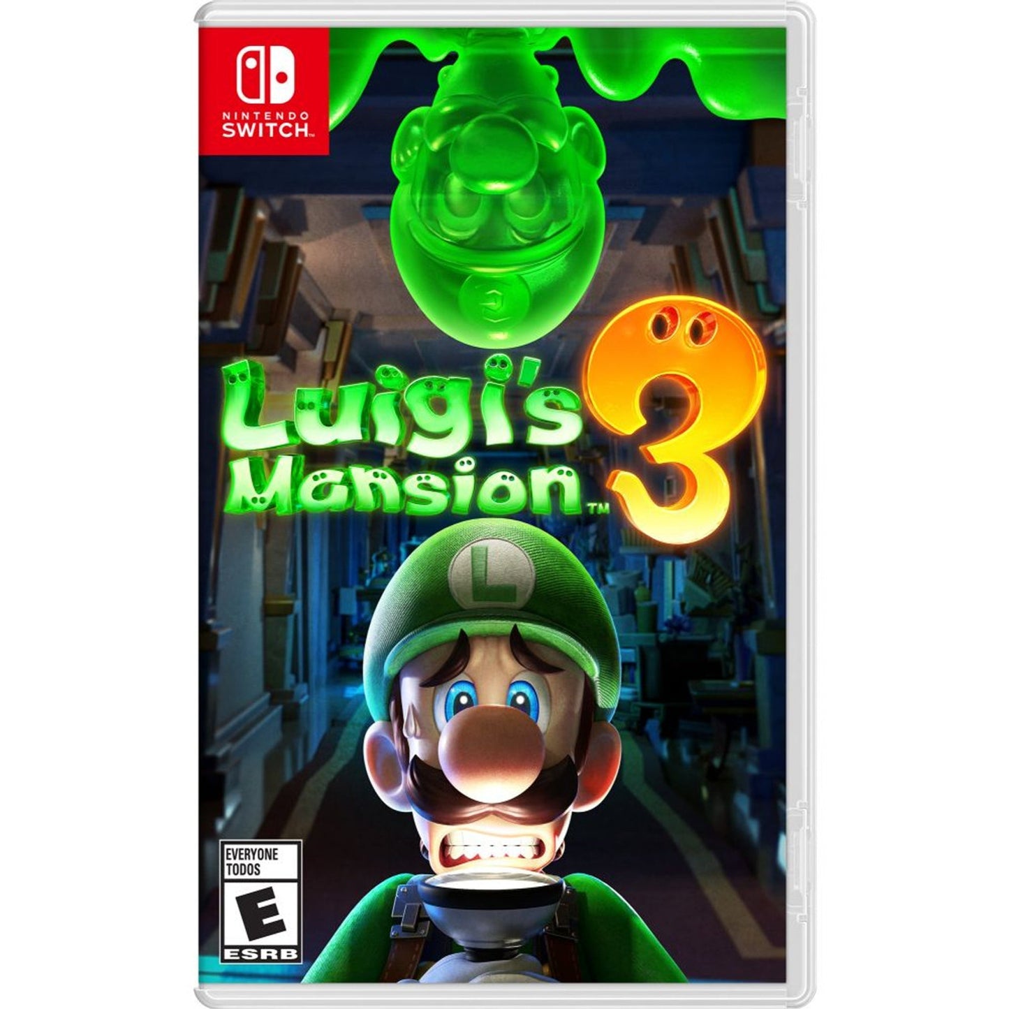 This is brand new.Luigi’s dream vacation turns into a ghostly—and gooey— nightmare!  Luigi embarks on a dream vacation with Mario and friends upon receiving an invitation to a luxurious hotel.