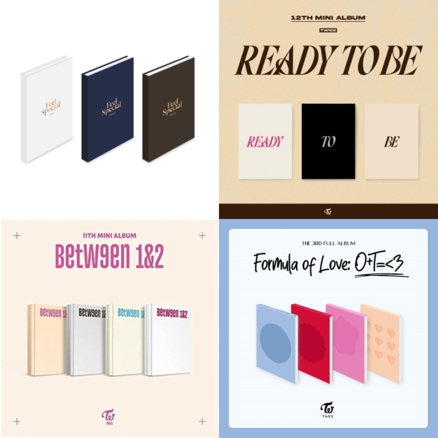 This is a 4 CD SKU bundle.
1.This CD is brand new.Format: CDMusic Style: K-popThis item's title is: Feel Special (8Th Mini Album)Artist: TwiceLabel: JYP ENT.Barcode: 8809440339204Release Date: 2/22/2023
2.This CD is brand new.