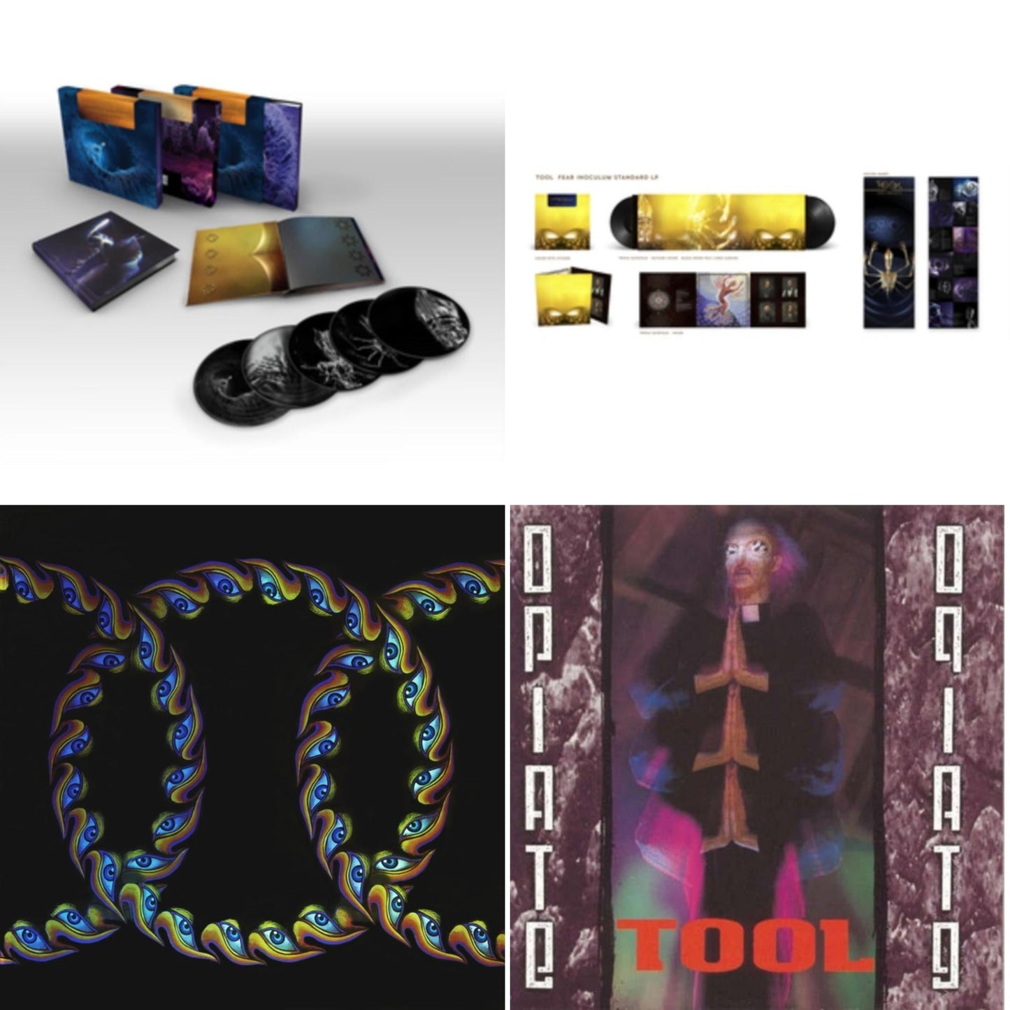 This is a 4 LP Vinyl SKU bundle.
1.This LP Vinyl is brand new.Format: LP VinylMusic Style: Progressive MetalThis item's title is: Fear Inoculum (Le) (Limited/180G/5LP/Etching Side)Artist: ToolLabel: RCABarcode: 194398687919Release Date: 4/8/2022
2.This LP Vinyl is brand new.