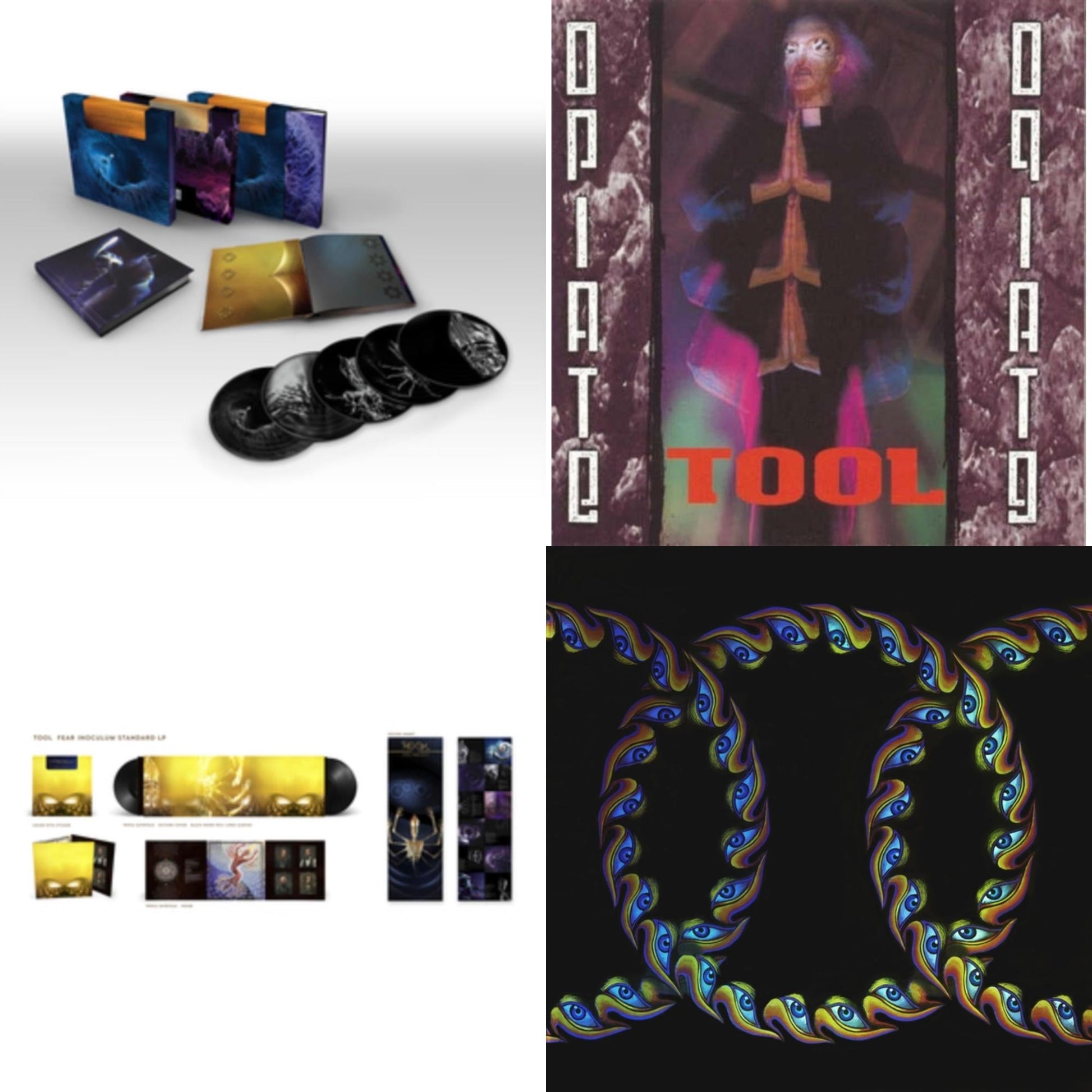 This is a 4 LP Vinyl SKU bundle.
1.This LP Vinyl is brand new.Format: LP VinylMusic Style: Progressive MetalThis item's title is: Fear Inoculum (Le) (Limited/180G/5LP/Etching Side)Artist: ToolLabel: RCABarcode: 194398687919Release Date: 4/8/2022
2.This LP Vinyl is brand new.