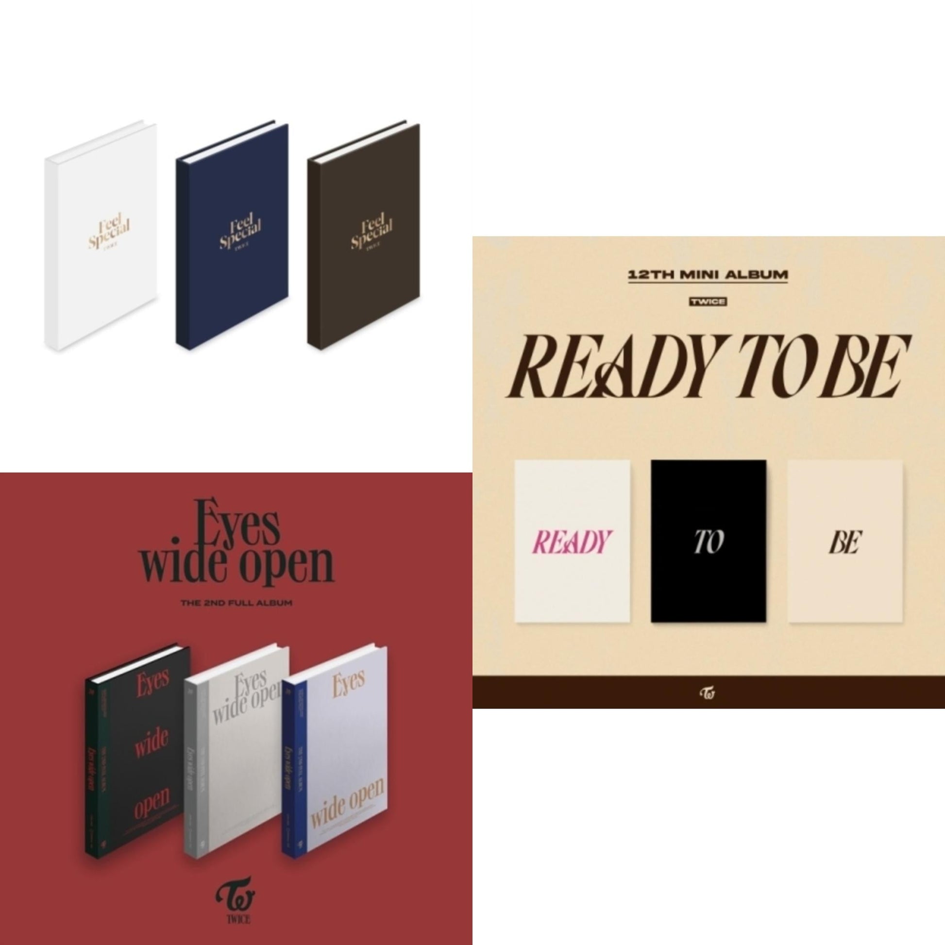 This is a 3 CD SKU bundle.
1.This CD is brand new.Format: CDMusic Style: K-popThis item's title is: Feel Special (8Th Mini Album)Artist: TwiceLabel: JYP ENT.Barcode: 8809440339204Release Date: 2/22/2023
2.This CD is brand new.