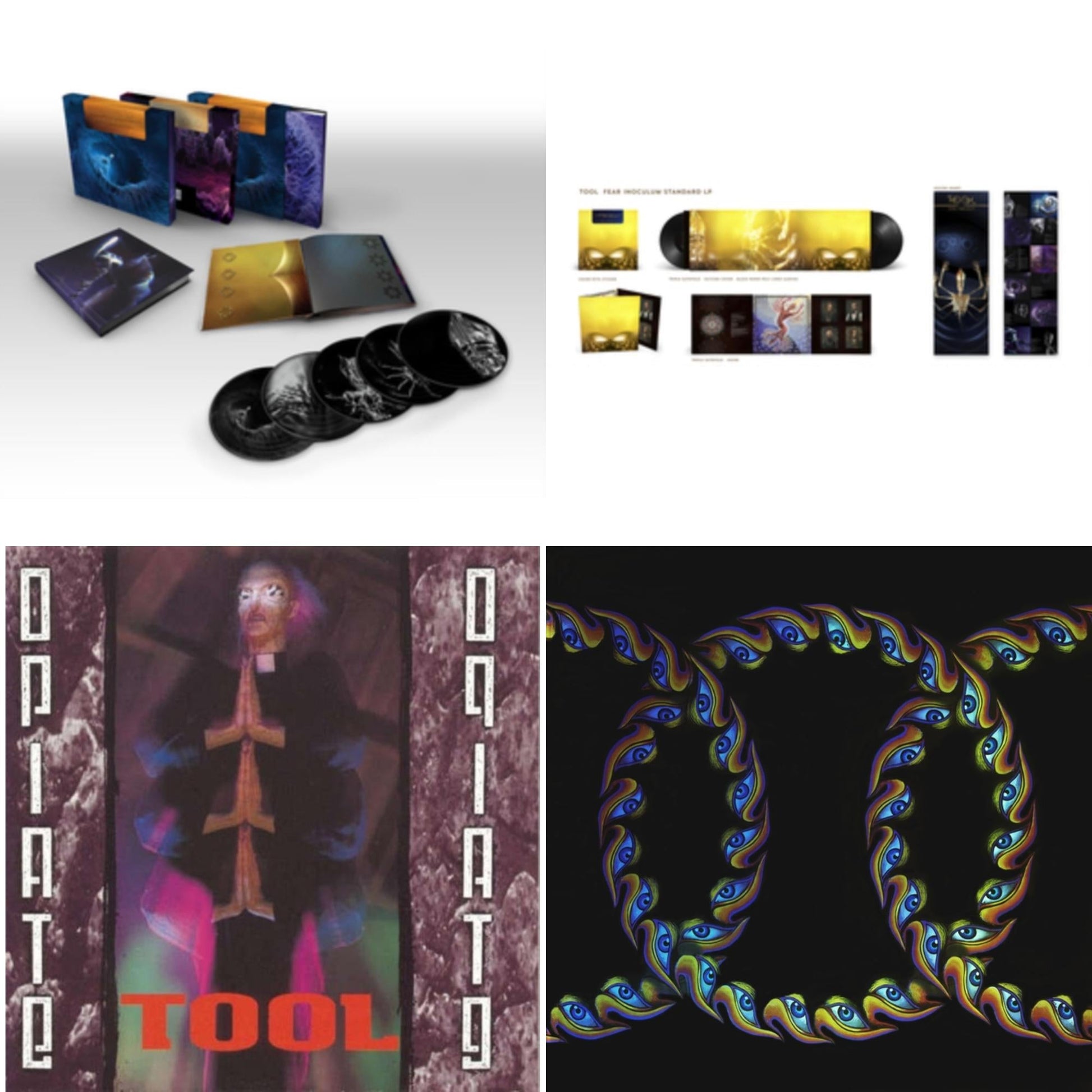 This is a 4 LP Vinyl SKU bundle.
1.This LP Vinyl is brand new.Format: LP VinylMusic Style: Progressive MetalThis item's title is: Fear Inoculum (Le) (Limited/180G/5LP/Etching Side)Artist: ToolLabel: RCABarcode: 194398687919Release Date: 4/8/2022
2.This LP Vinyl is brand new.
