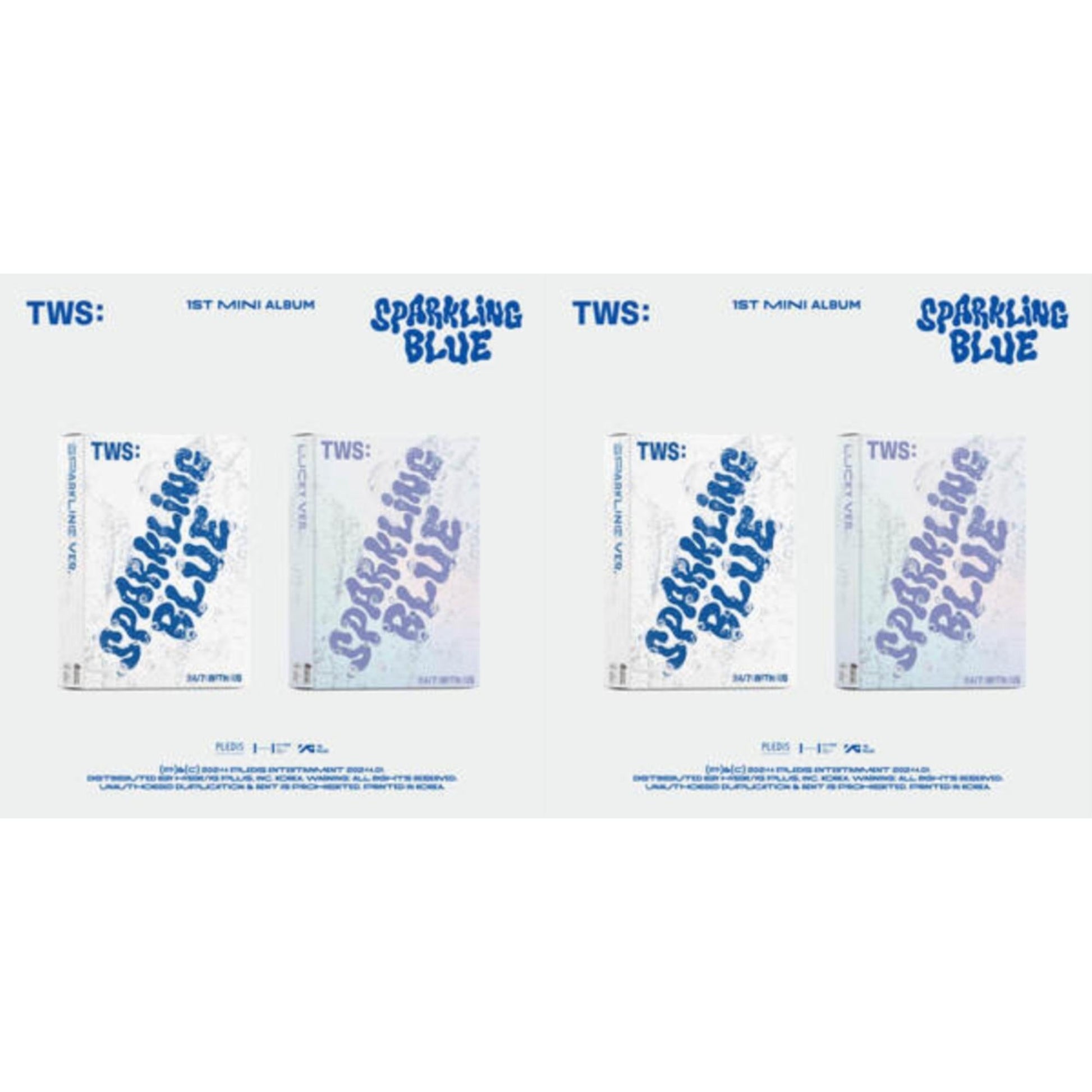 This is a 2 CD SKU bundle.
1.This CD is brand new.Format: CDThis item's title is: Sparkling Blue (1St Mini Album) (Sparkling Ver.)Artist: TwsBarcode: 196922712272Release Date: 2/2/2024
2.This CD is brand new.Format: CDThis item's title is: Sparkling Blue (1St Mini Album) (Lucky Ver.