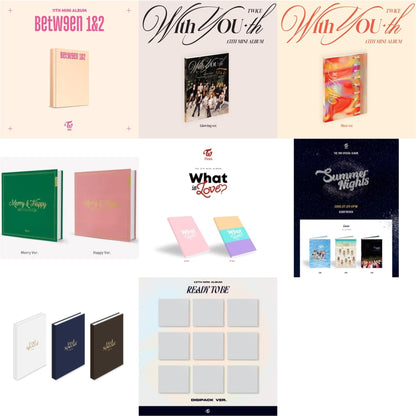 This is a 8 CD SKU bundle.
1.This CD is brand new.Format: CDMusic Style: K-popThis item's title is: Between 1&2 (Archive Version)Artist: TwiceLabel: JYP ENTERTAINMENT / REPUBLIC RBarcode: 192641872877Release Date: 8/26/2022
2.This CD is brand new.