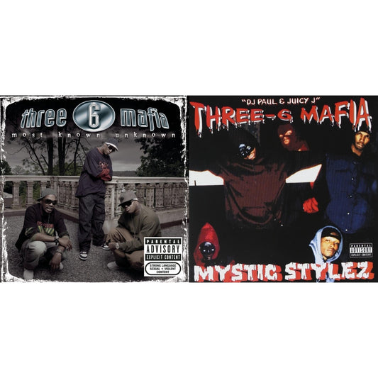 This is a 2 CD SKU bundle.
1.This CD is brand new.Format: CDMusic Style: GangstaThis item's title is: Most Known Unknown (Revised Edition)Artist: Three 6 MafiaLabel: LEGACYBarcode: 828768440025Release Date: 6/20/2006
2.This CD is brand new.