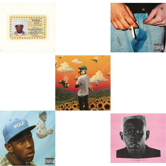 This is a 5 CD SKU bundle.
1.This CD is brand new.Format: CDMusic Style: TrapThis item's title is: Call Me If You Get LostArtist:  The Creator TylerLabel: COLUMBIA RECORDSBarcode: 194399166321Release Date: 10/1/2021
2.This CD is brand new.