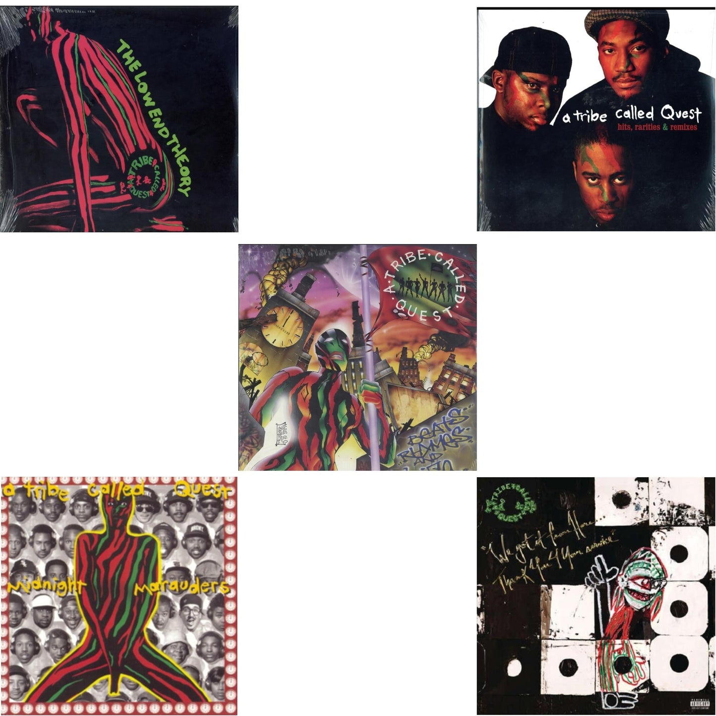 Low End Theory & Midnight Marauders & Beats Rhymes & Life & Hits, Rarities & Remixes & We Got It From Here Thank You 4 Your Service (X) (2LP/150G)