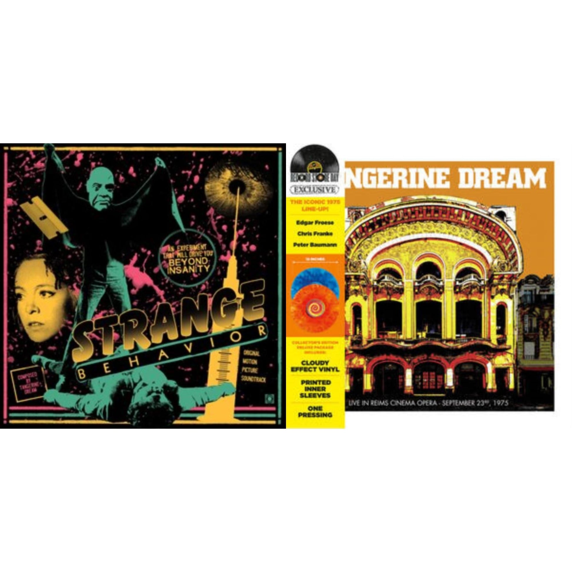 This is a 2 LP Vinyl SKU bundle.
1.This LP Vinyl is brand new.Format: LP VinylMusic Style: LeftfieldThis item's title is: Strange BehaviorArtist: Tangerine DreamLabel: TERROR VISIONBarcode: 643157450702Release Date: 4/23/2022
2.This LP Vinyl is brand new.