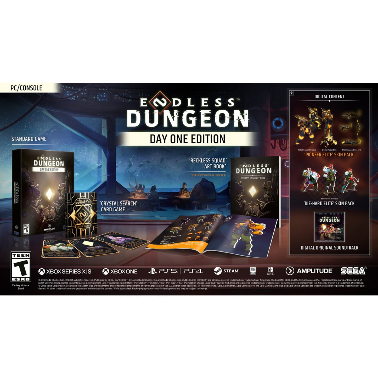 This is brand new.ENDLESS Dungeon is a blend of roguelite and tactical action set in the award-winning ENDLESS Universe. Plunge into an abandoned space station, recruit a team of shipwrecked heroes, and protect your crystal against never-ending waves of monsters…or die trying, get reloaded, and try again.