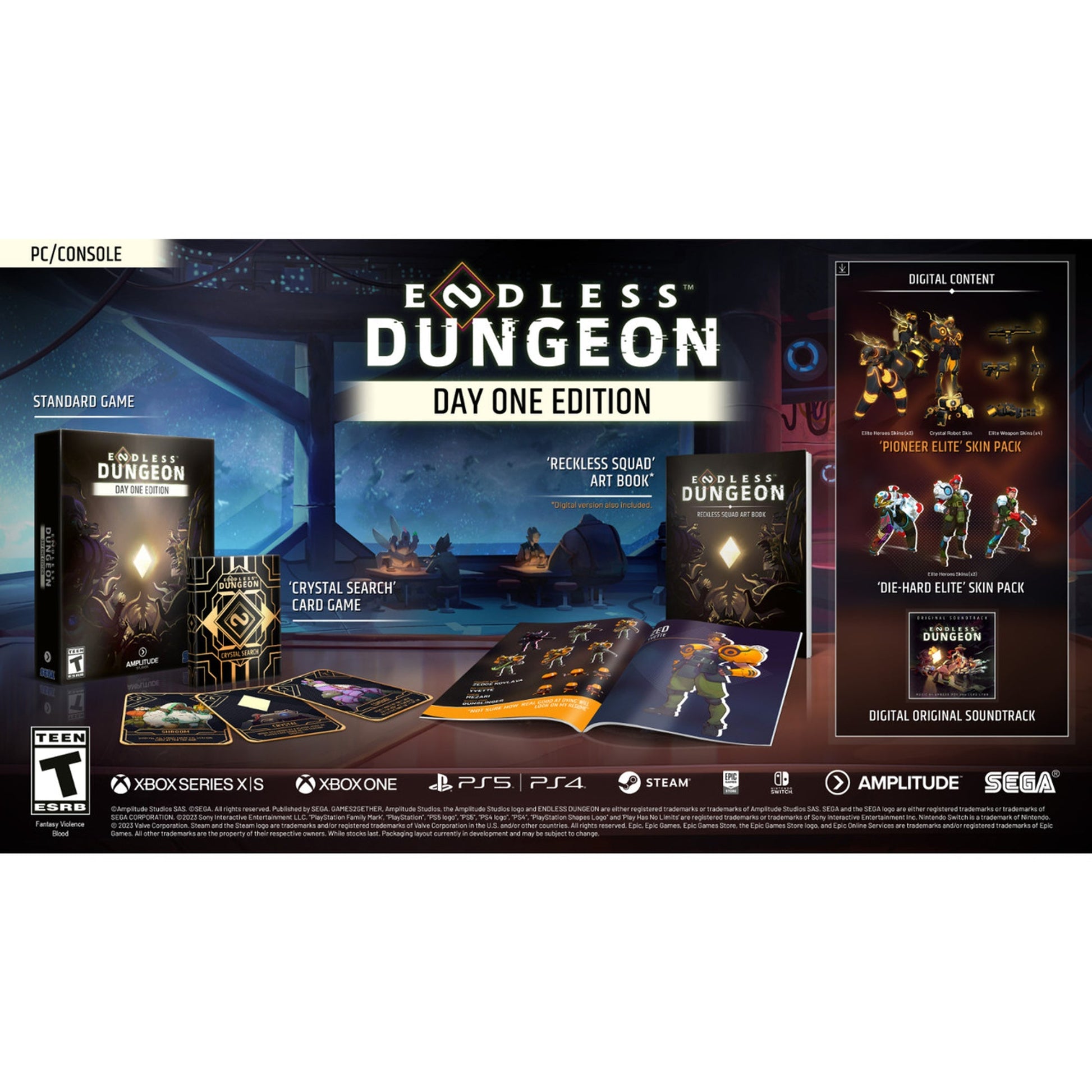 This is brand new.ENDLESS Dungeon is a blend of roguelite and tactical action set in the award-winning ENDLESS Universe. Plunge into an abandoned space station, recruit a team of shipwrecked heroes, and protect your crystal against never-ending waves of monsters…or die trying, get reloaded, and try again.