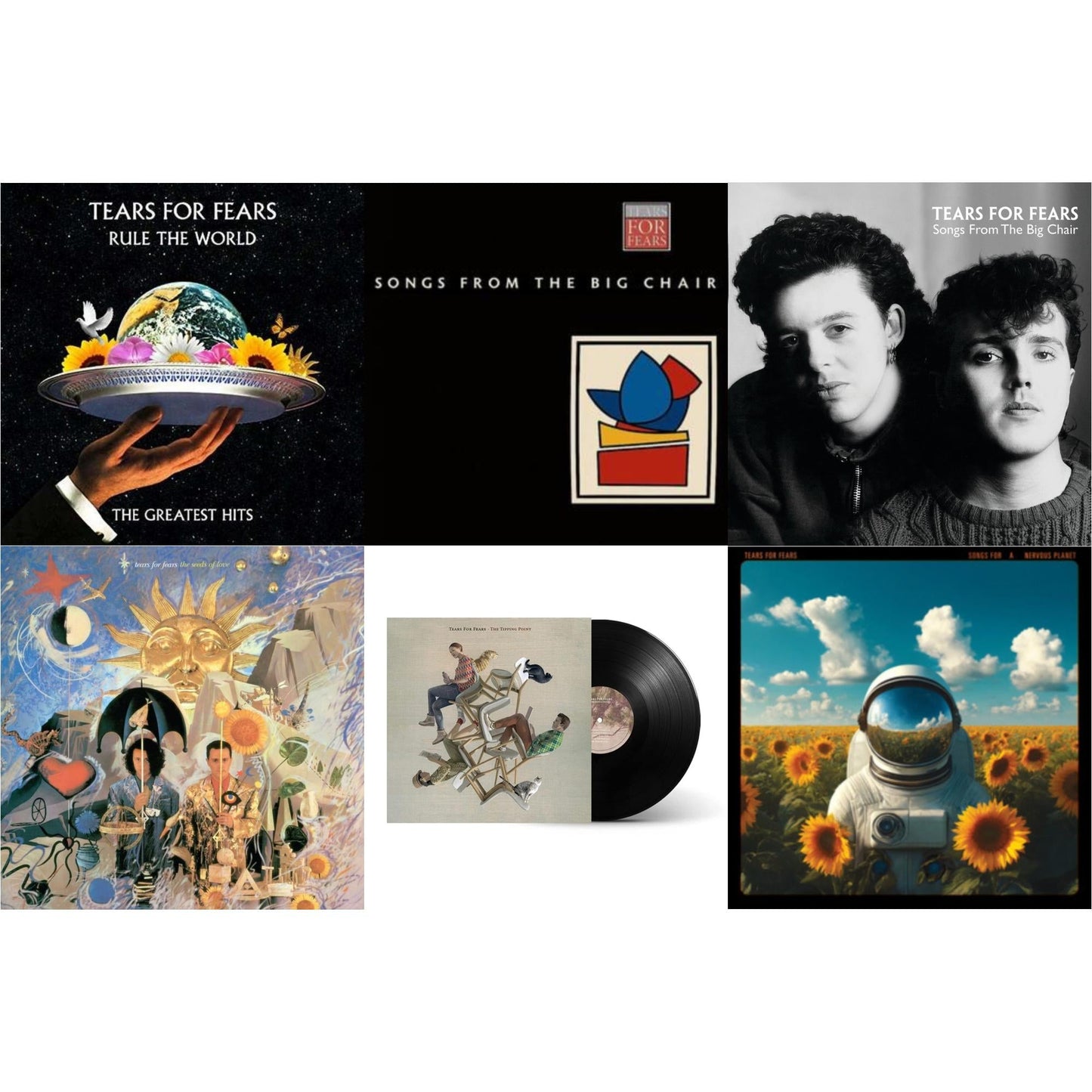 Rule The World (2LP) & Songs From The Big Chair (Deluxe Edition/Transparent Red Vinyl/2LP) & Songs From The Big Chair & Seeds Of Love & Tipping Point & Songs For A Nervous Planet (2LP)