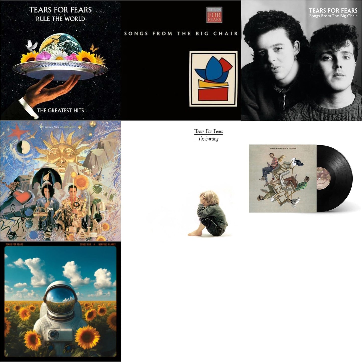 Rule The World (2LP) & Songs From The Big Chair (Deluxe Edition/Transparent Red Vinyl/2LP) & Songs From The Big Chair & Seeds Of Love & Hurting & Tipping Point & Songs For A Nervous Planet (2LP)