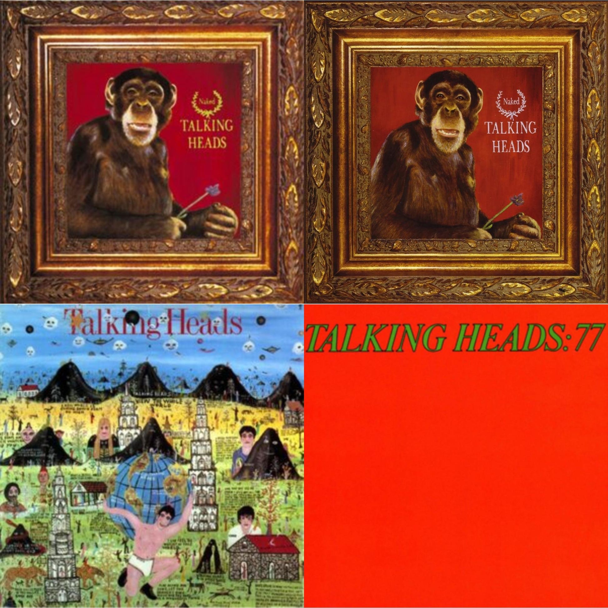 This is a 4 LP Vinyl SKU bundle.
1.This LP Vinyl is brand new.Format: LP VinylMusic Style: New WaveThis item's title is: Talking Heads: 77Artist: Talking HeadsLabel: RHINO/WARNER BROS.Barcode: 081227988418Release Date: 4/18/2009
2.This LP Vinyl is brand new.