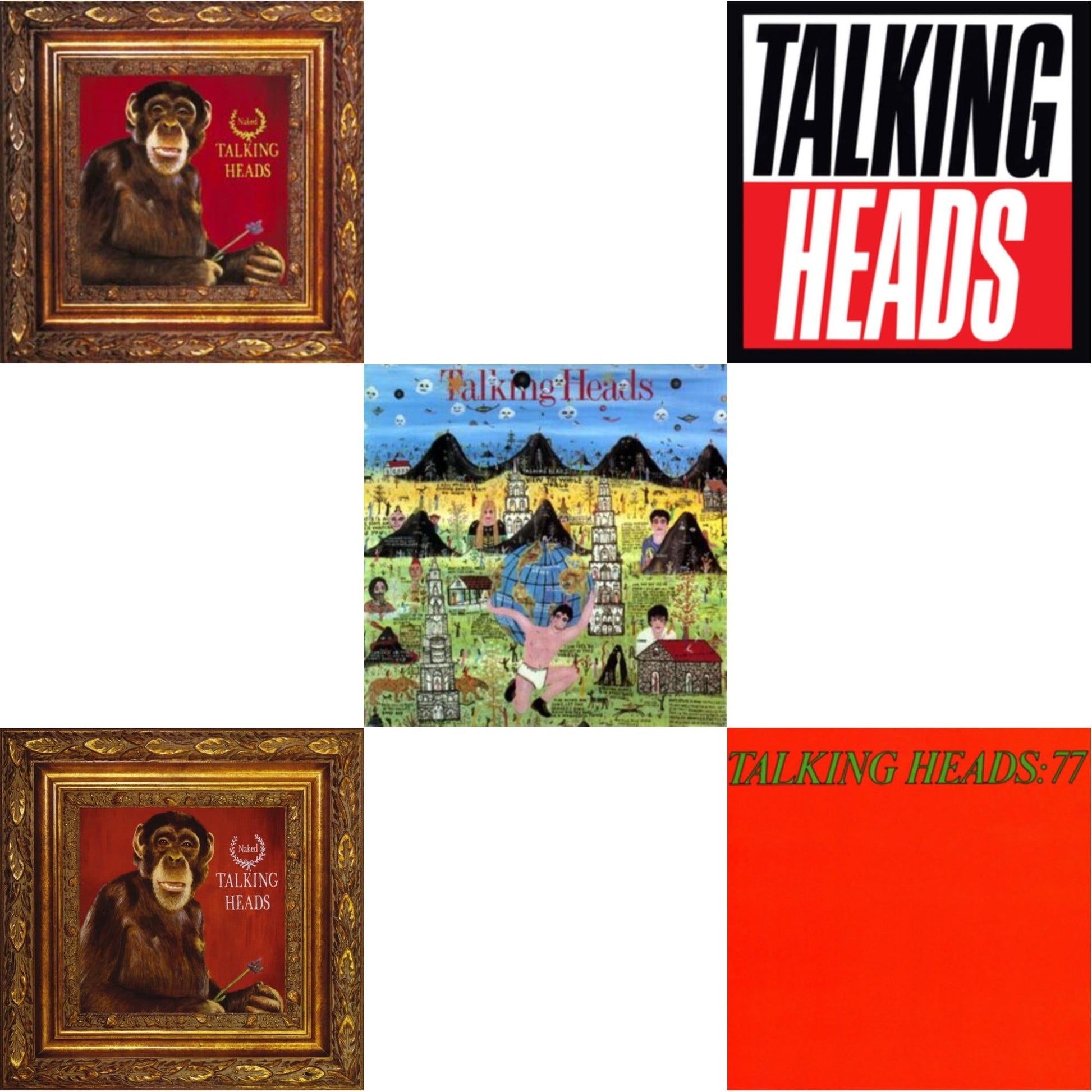 This is a 5 LP Vinyl SKU bundle.
1.This LP Vinyl is brand new.Format: LP VinylMusic Style: New WaveThis item's title is: Talking Heads: 77Artist: Talking HeadsLabel: RHINO/WARNER BROS.Barcode: 081227988418Release Date: 4/18/2009
2.This LP Vinyl is brand new.