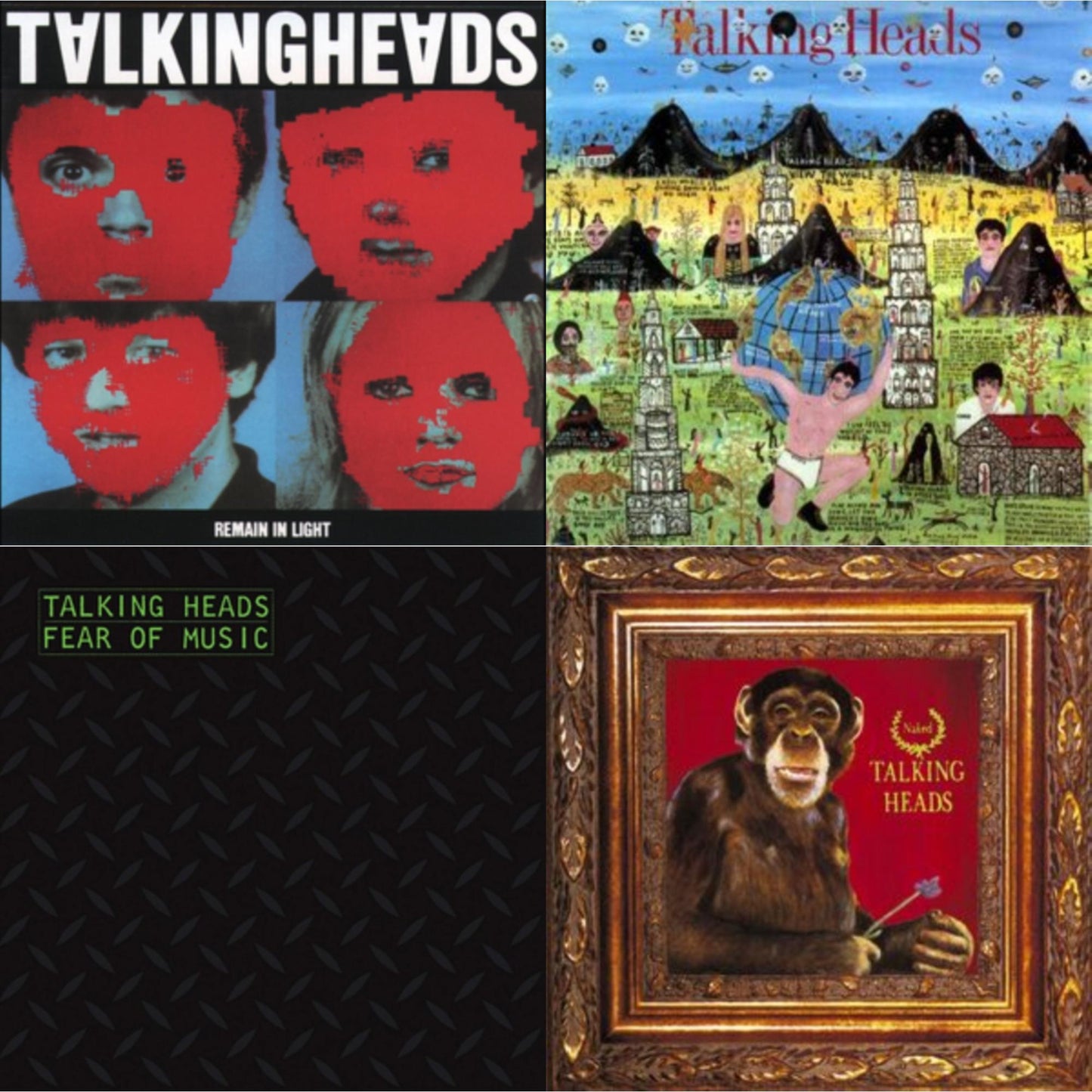 This is a 4 LP Vinyl SKU bundle.
1.This LP Vinyl is brand new.Format: LP VinylMusic Style: Art RockThis item's title is: Remain In LightArtist: Talking HeadsLabel: SireBarcode: 081227080211Release Date: 4/1/2013
2.This LP Vinyl is brand new.