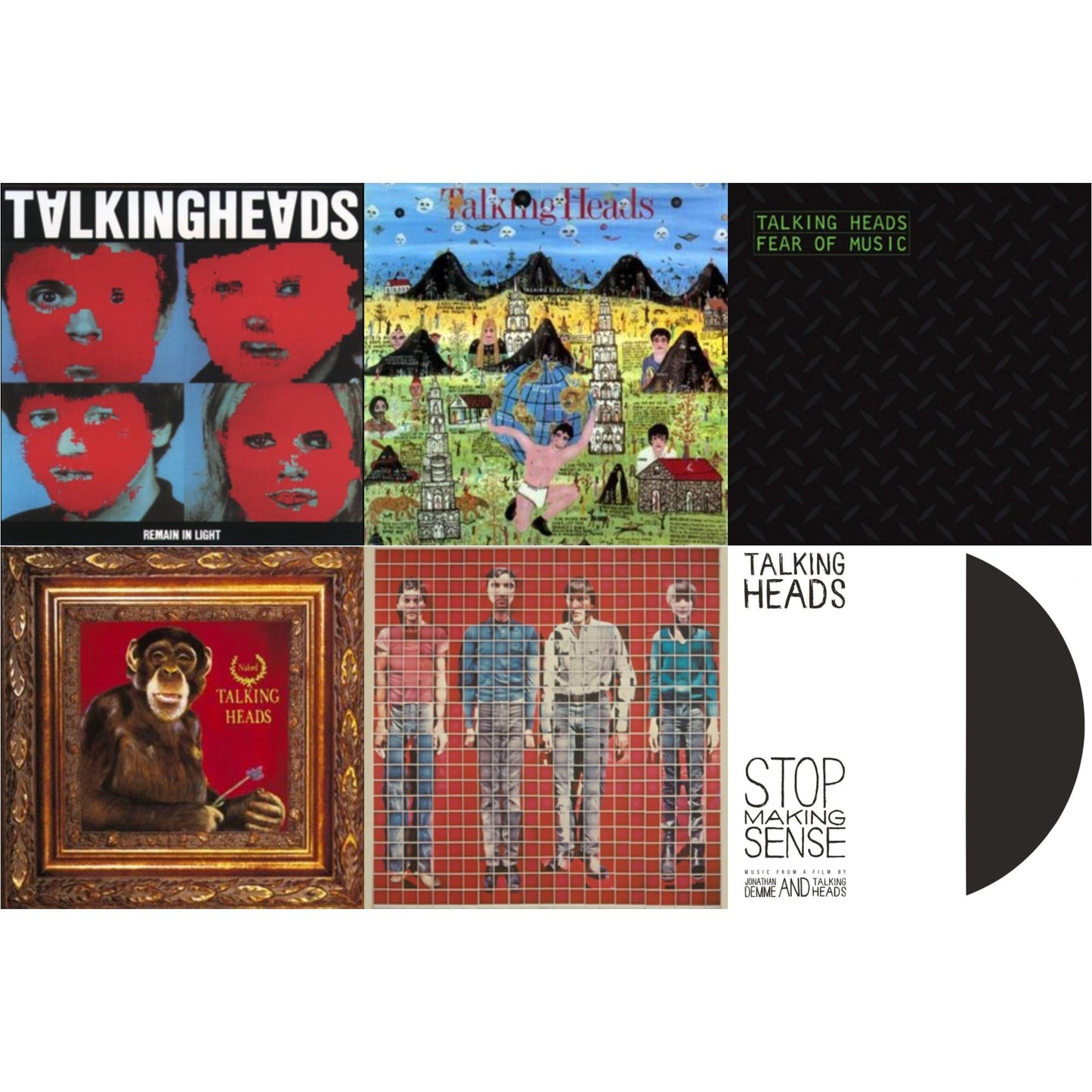 This is a 6 LP Vinyl SKU bundle.
1.This LP Vinyl is brand new.Format: LP VinylMusic Style: Art RockThis item's title is: Remain In LightArtist: Talking HeadsLabel: SireBarcode: 081227080211Release Date: 4/1/2013
2.This LP Vinyl is brand new.