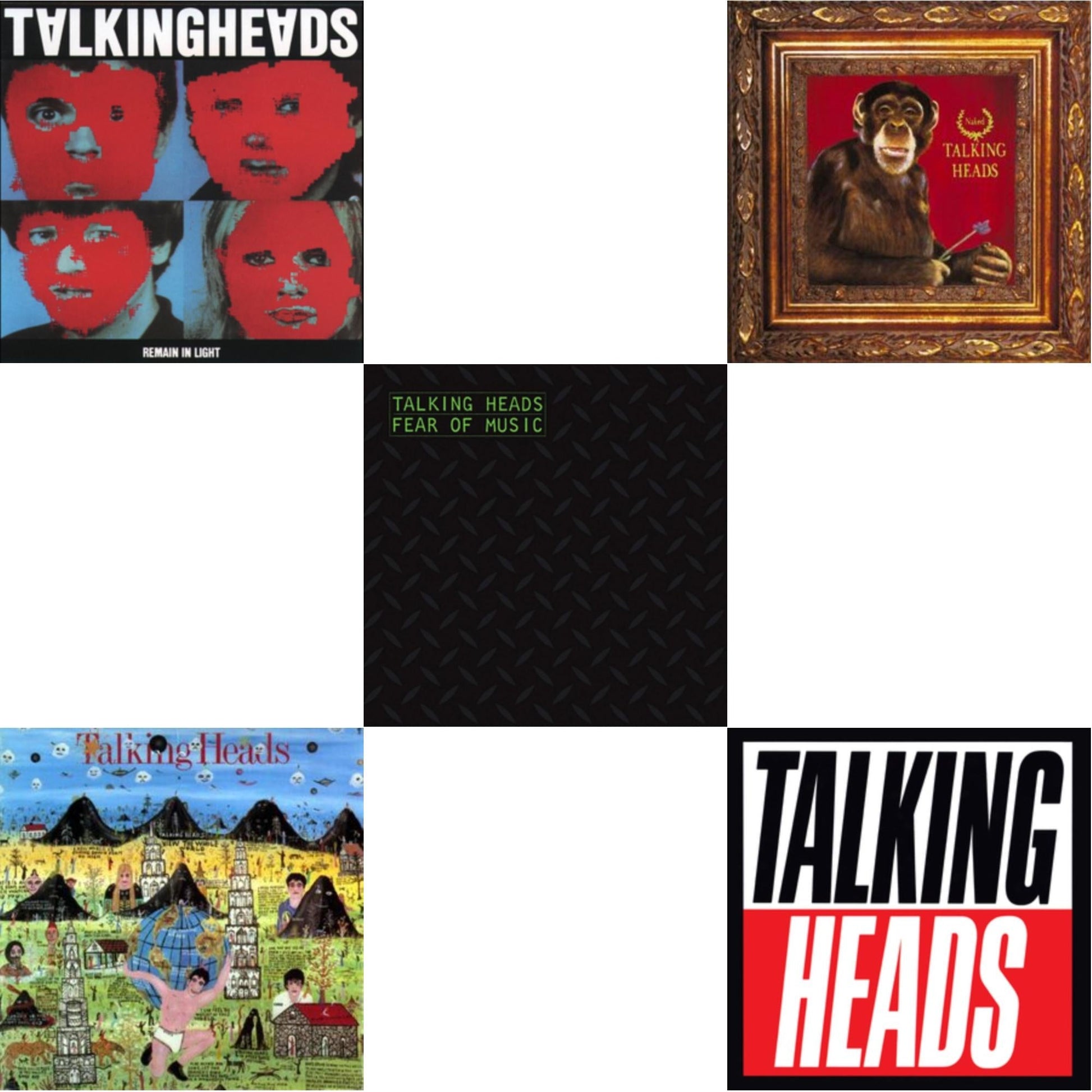 This is a 5 LP Vinyl SKU bundle.
1.This LP Vinyl is brand new.Format: LP VinylMusic Style: Art RockThis item's title is: Remain In LightArtist: Talking HeadsLabel: SireBarcode: 081227080211Release Date: 4/1/2013
2.This LP Vinyl is brand new.